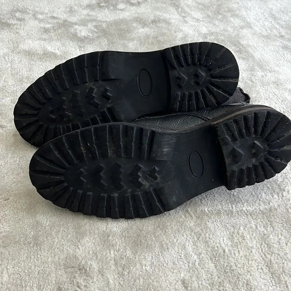 THE RAIL High Top Lace Up Style Zipper Side LEATHER BOOTS Shoes SIZE EA 43 US 10 - Picture 6 of 12